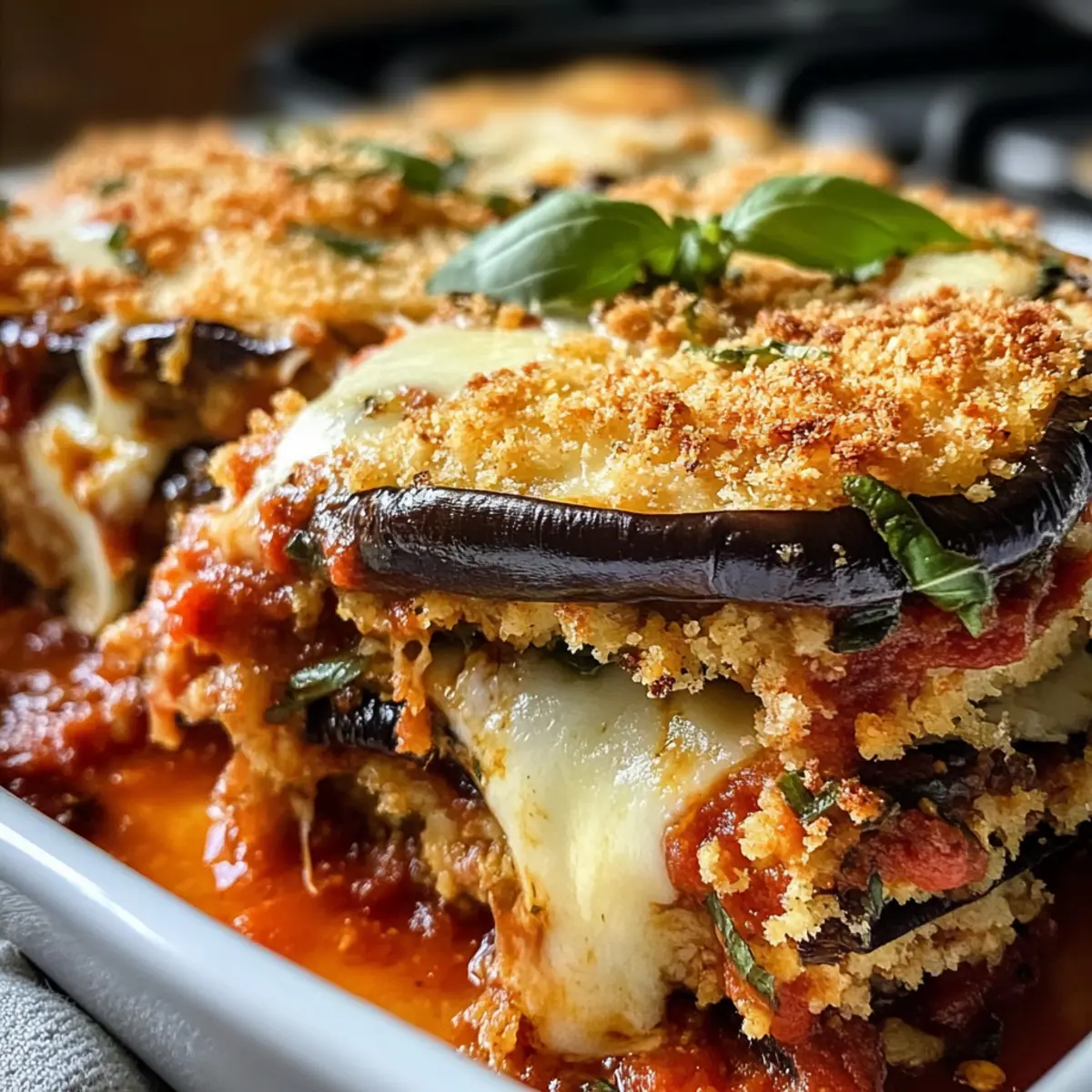 Knuspriges Gebackenes Auberginen-Parmesan für jeden Tag