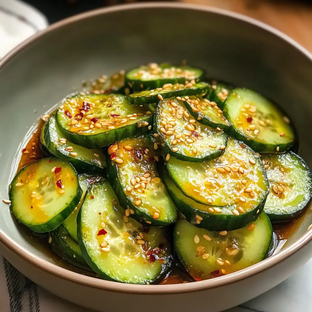 Gurken Ingwer Salat für frische Sommertage