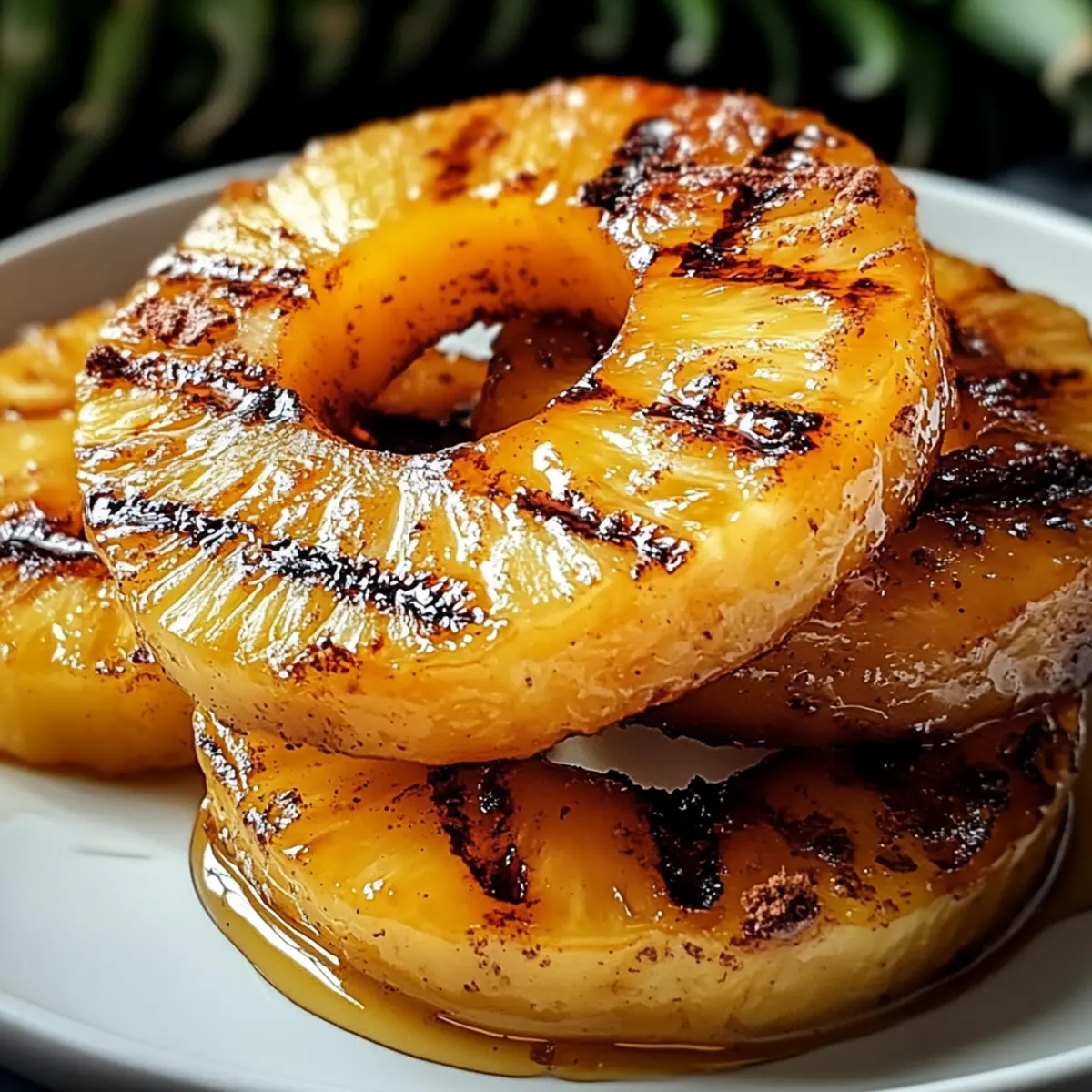Grilled Pineapple mit Honig und Zimt – Gesund genießen