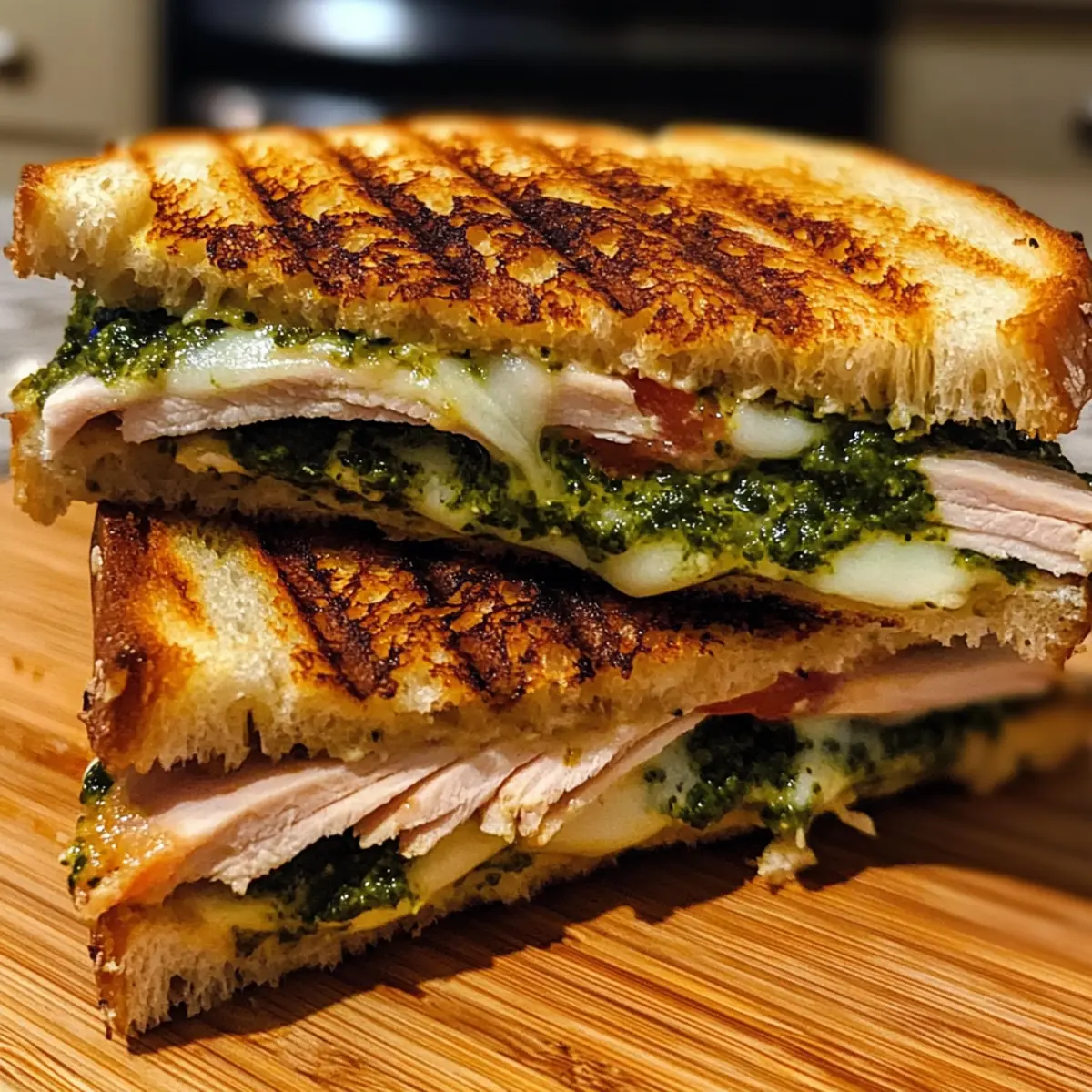 Gourmet Puten-Pesto-Panini für Genussvolle Momente