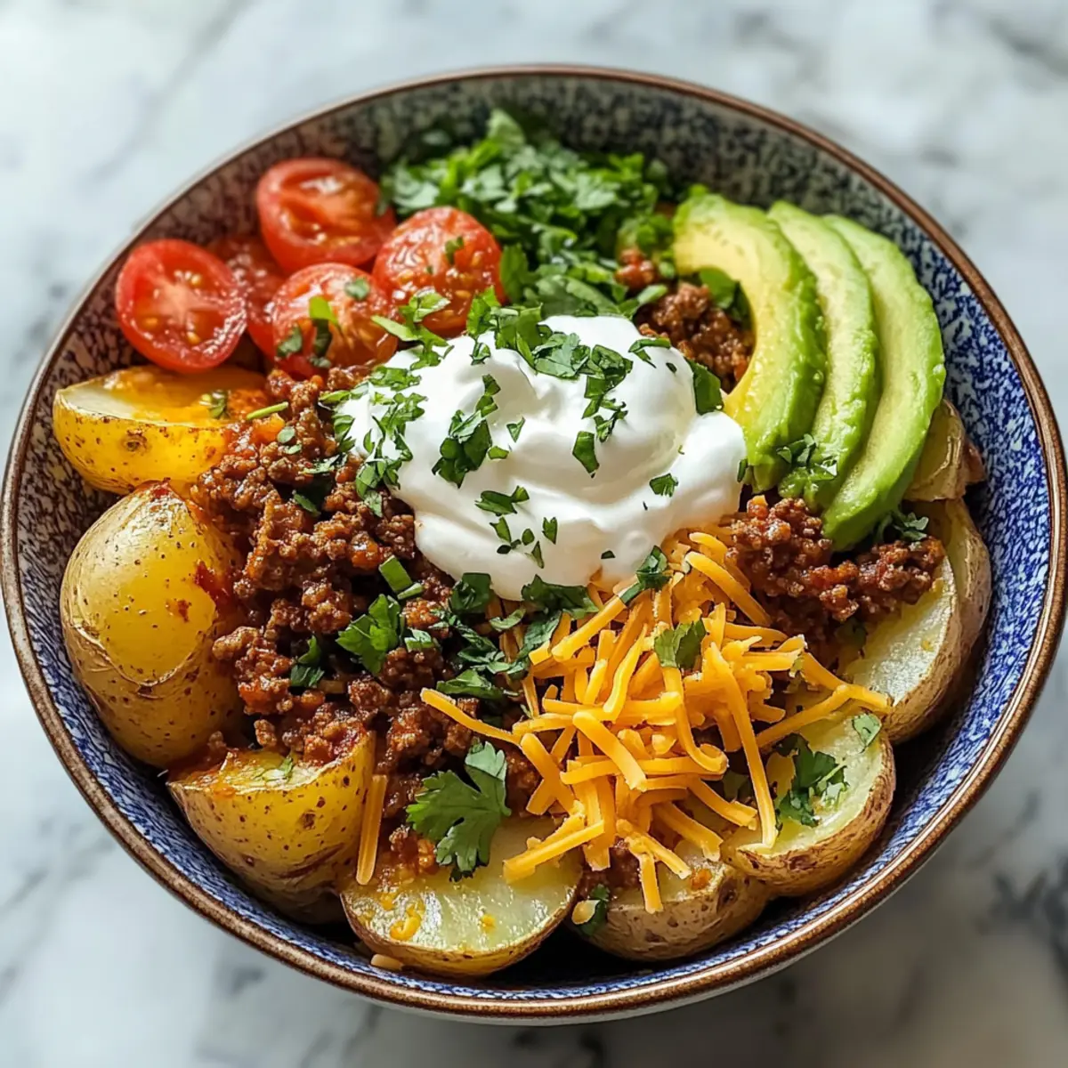 Beladene Kartoffelschalen für ein schnelles Abendessen