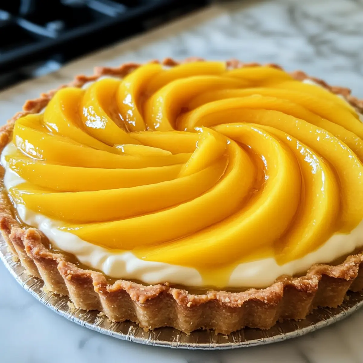 Frische Mangotorte für den perfekten Sommertag