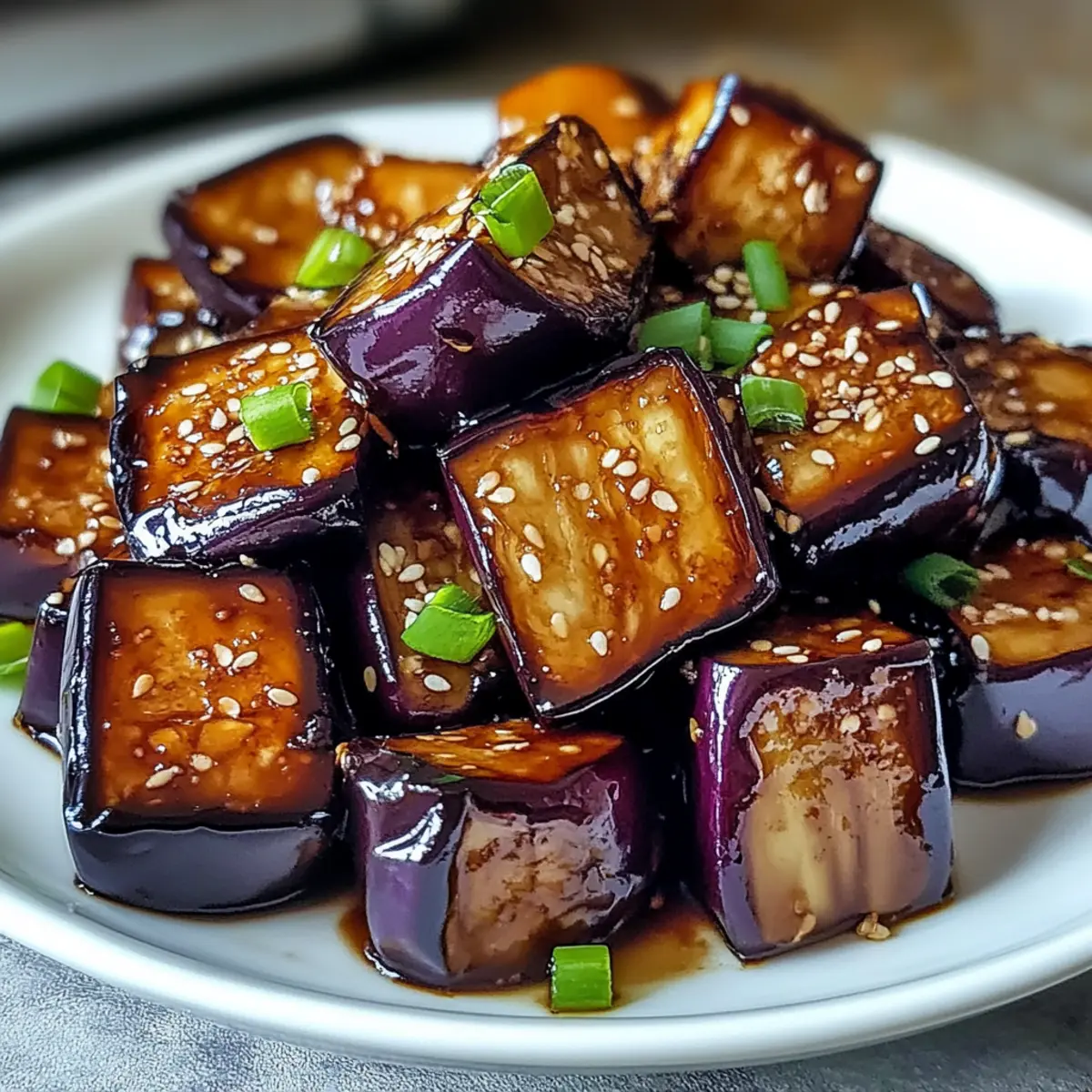 Miso glasiertes Aubergine für ein schnelles Abendessen