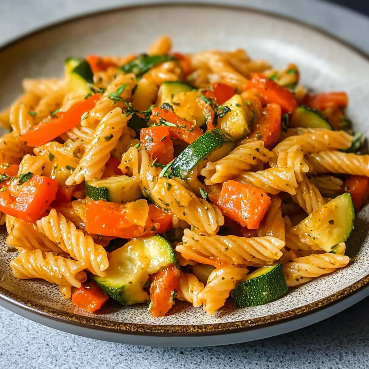 Pasta mit Gemüse: Schnelles und leichtes Rezept