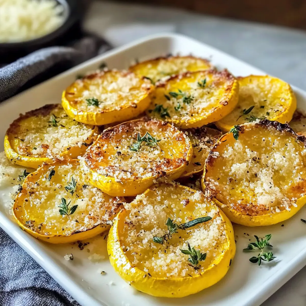 Parmesan gebackener gelber Kürbis ganz einfach!
