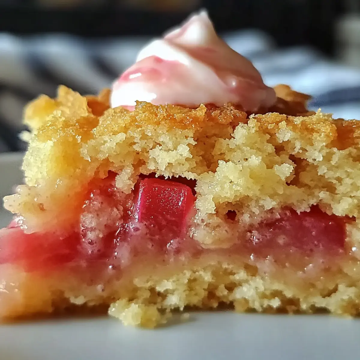 Rhabarber Pudding Kuchen – Einfach und Lecker!