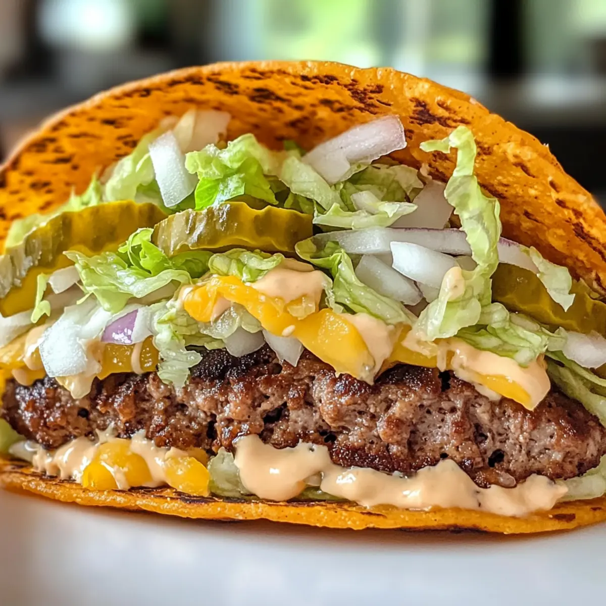 Smash Burger Tacos für den ultimativen Genuss