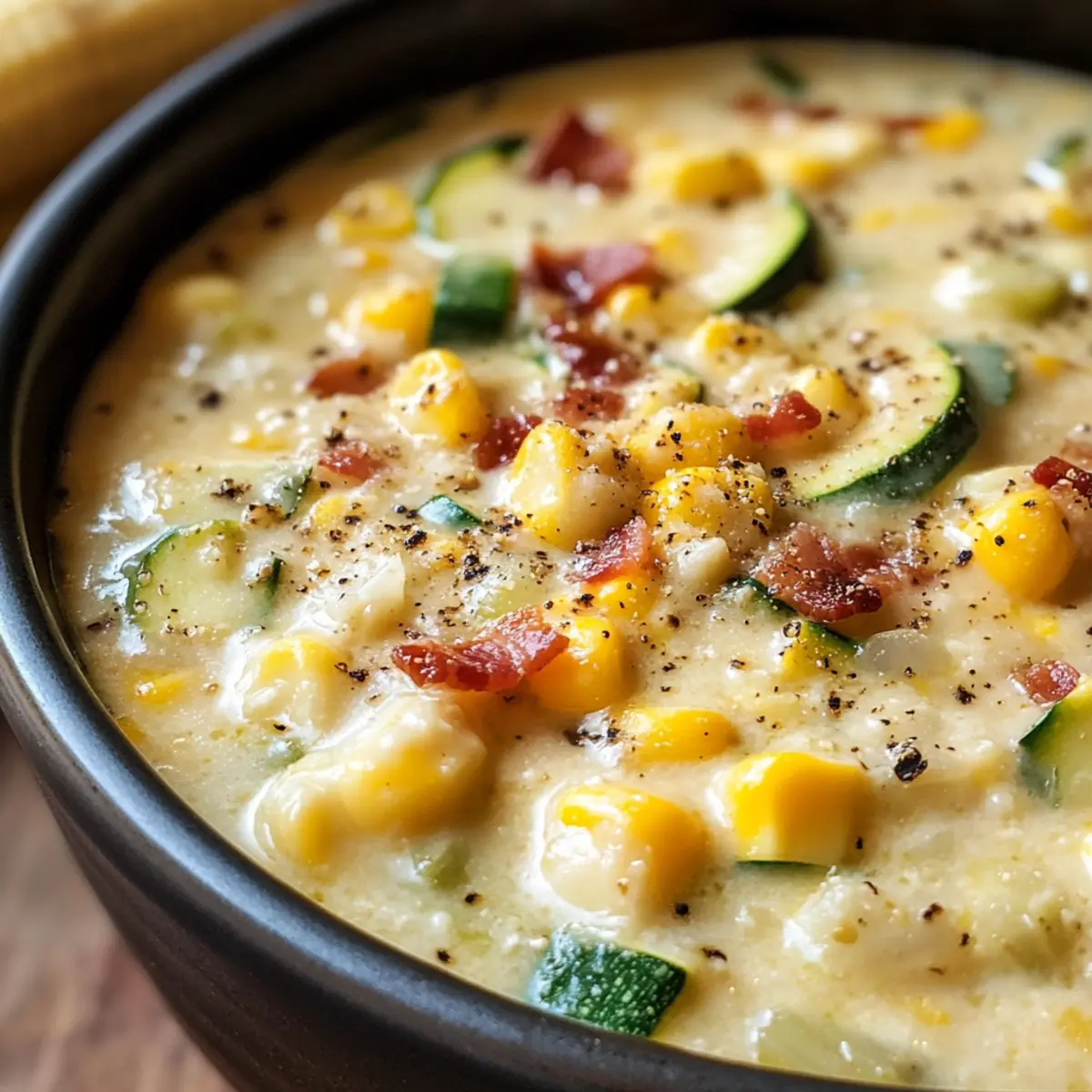 Sommer-Mais- und Zucchini-Chowder für jeden Tag