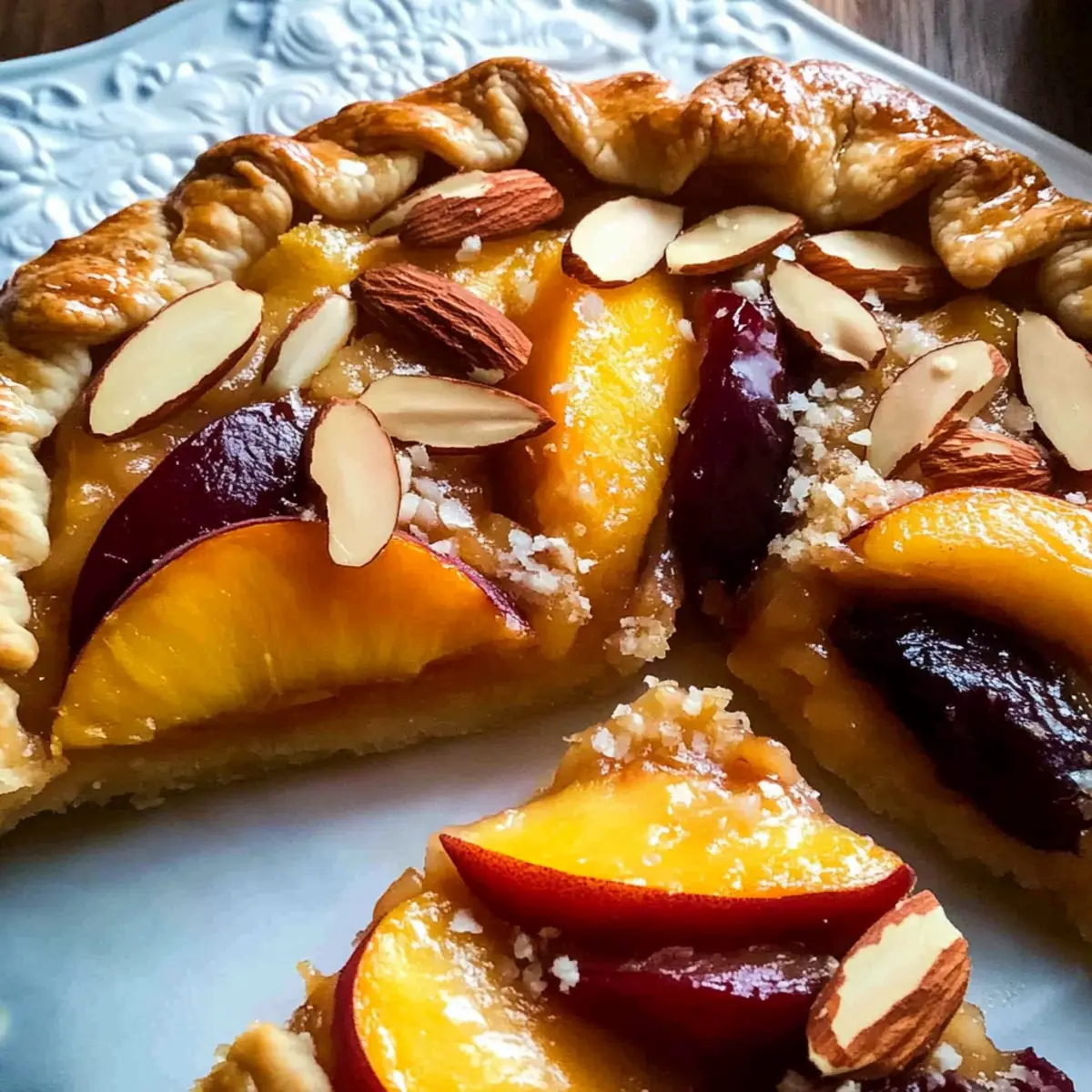 Sommerpfirsichgalette einfach selbstgemacht