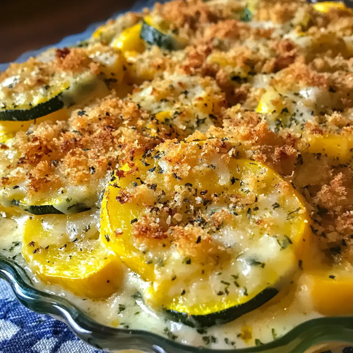 Gelbes Kürbis- und Zucchini-Auflauf für Anfänger