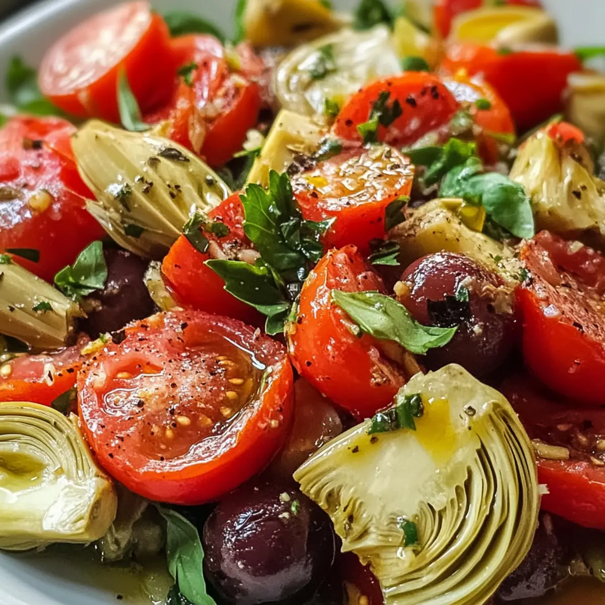 Zesty Toskanischer Artischocken-Tomaten-Salat für Einsteiger