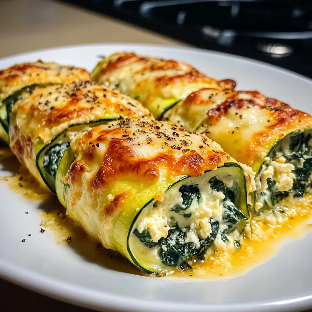 Zucchini-Cannelloni mit Ricotta-Spinat-Füllung Rezept