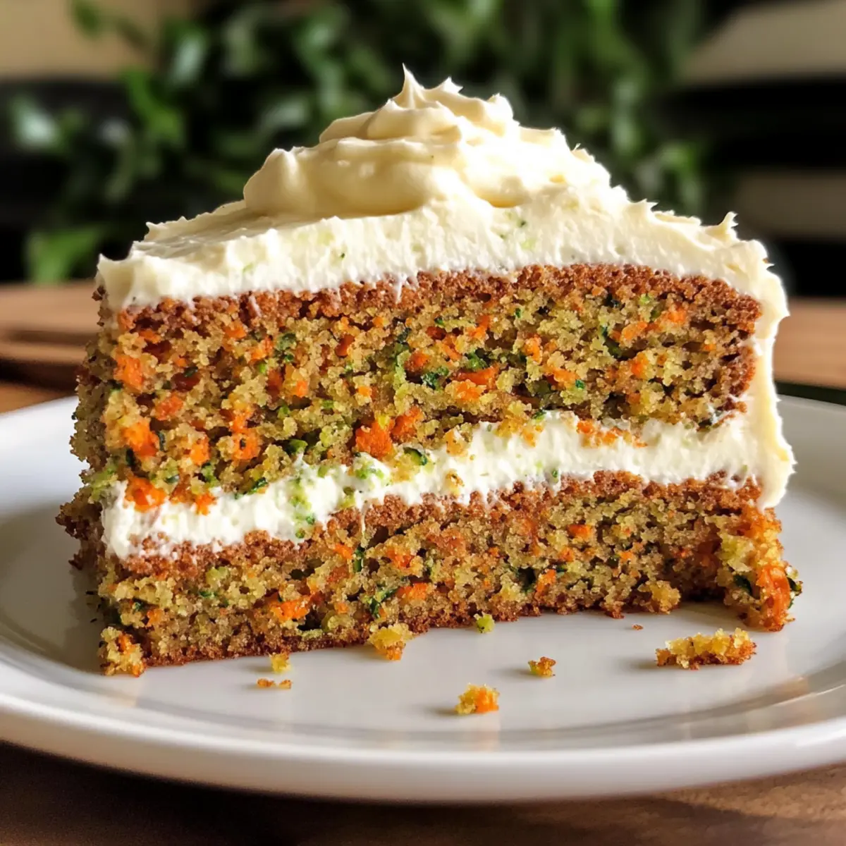 Zucchini Karottenkuchen mit Frischkäse-Frosting