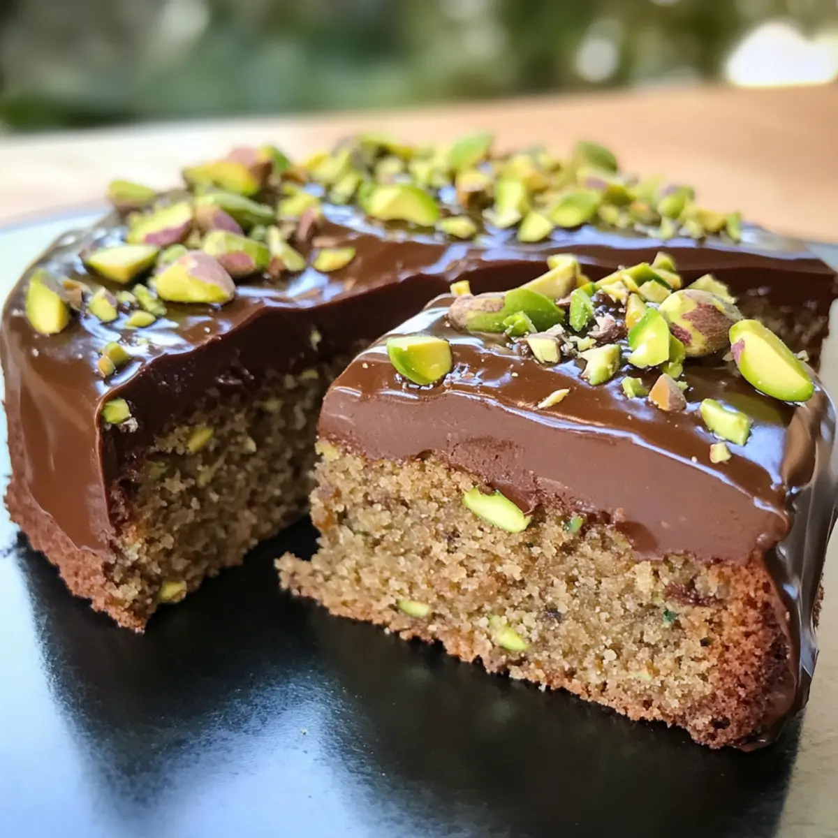 Saftiger Zucchinikuchen mit Schokolade und Pistazien