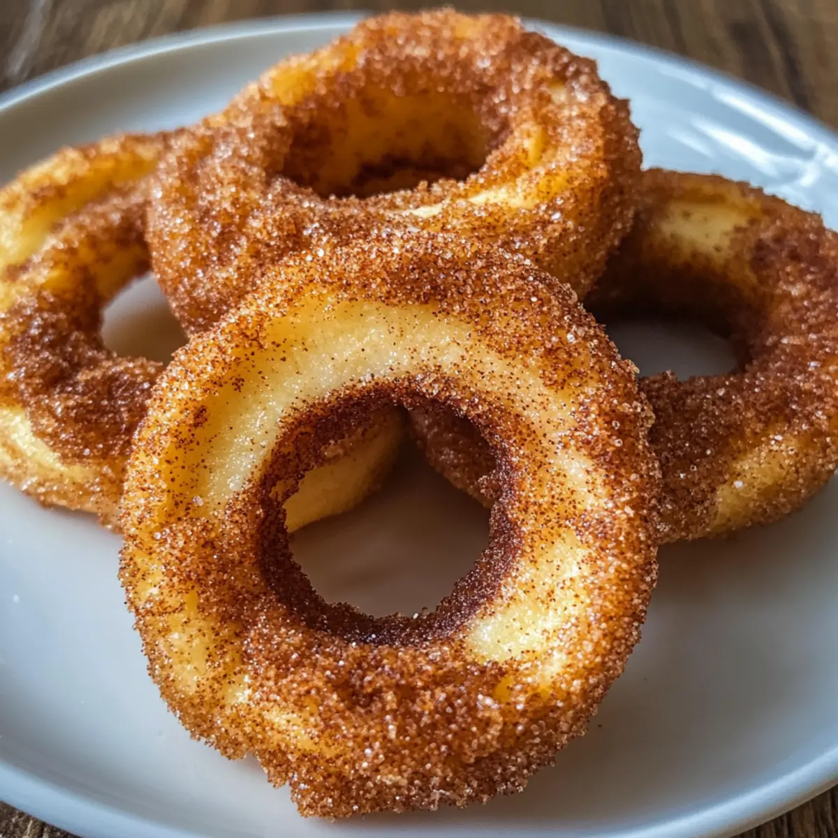 Luftfritteuse Zimt Apfelringe in 5 Minuten genießen