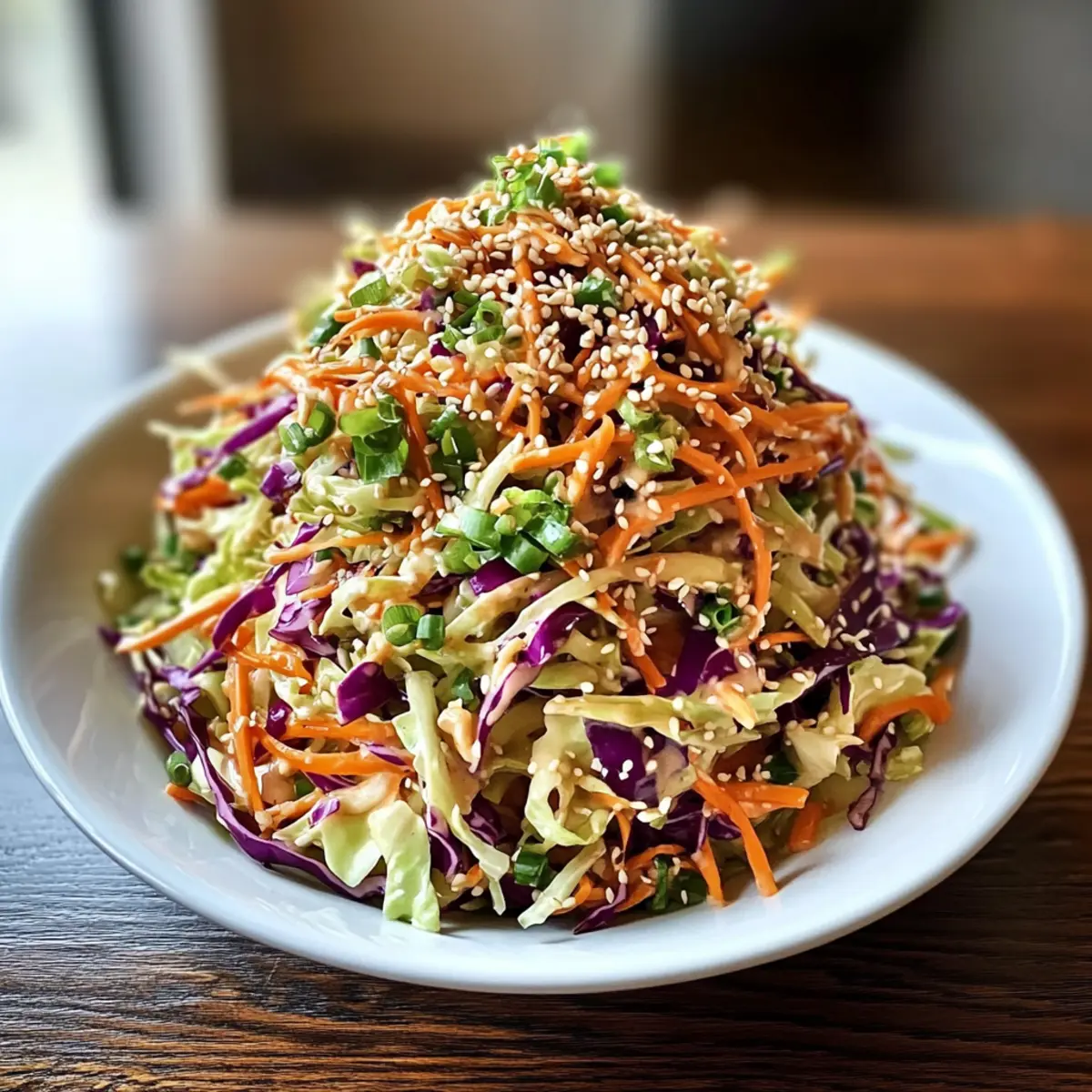 Asiatischer Kohl-Slaw mit knusprigem Dressing