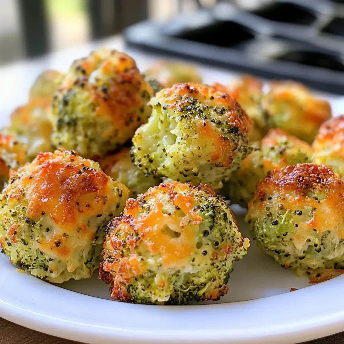 Gebackene Brokkoli-Käse-Bällchen für den perfekten Snack