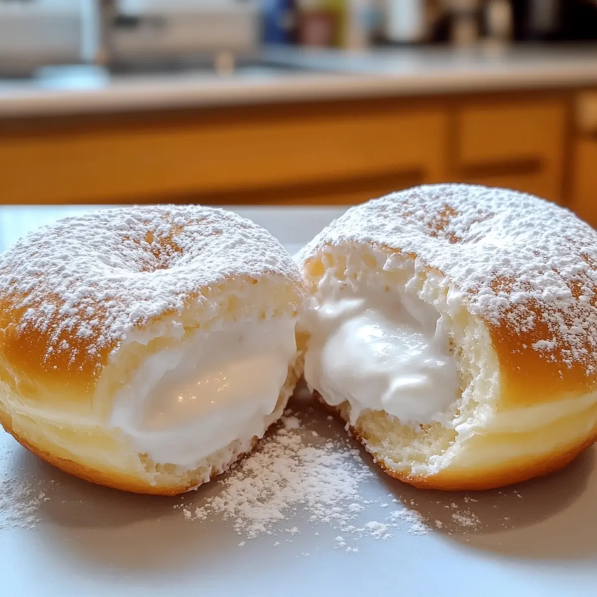 Flaumiger koreanischer Milchcreme-Donut für jeden Anlass