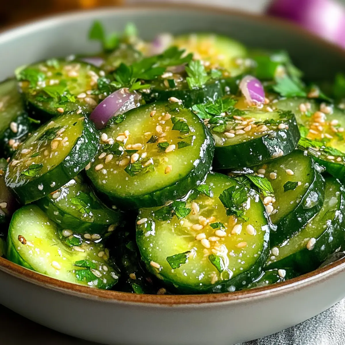 Knoblauch Gurken Salat für den perfekten Sommergenuss