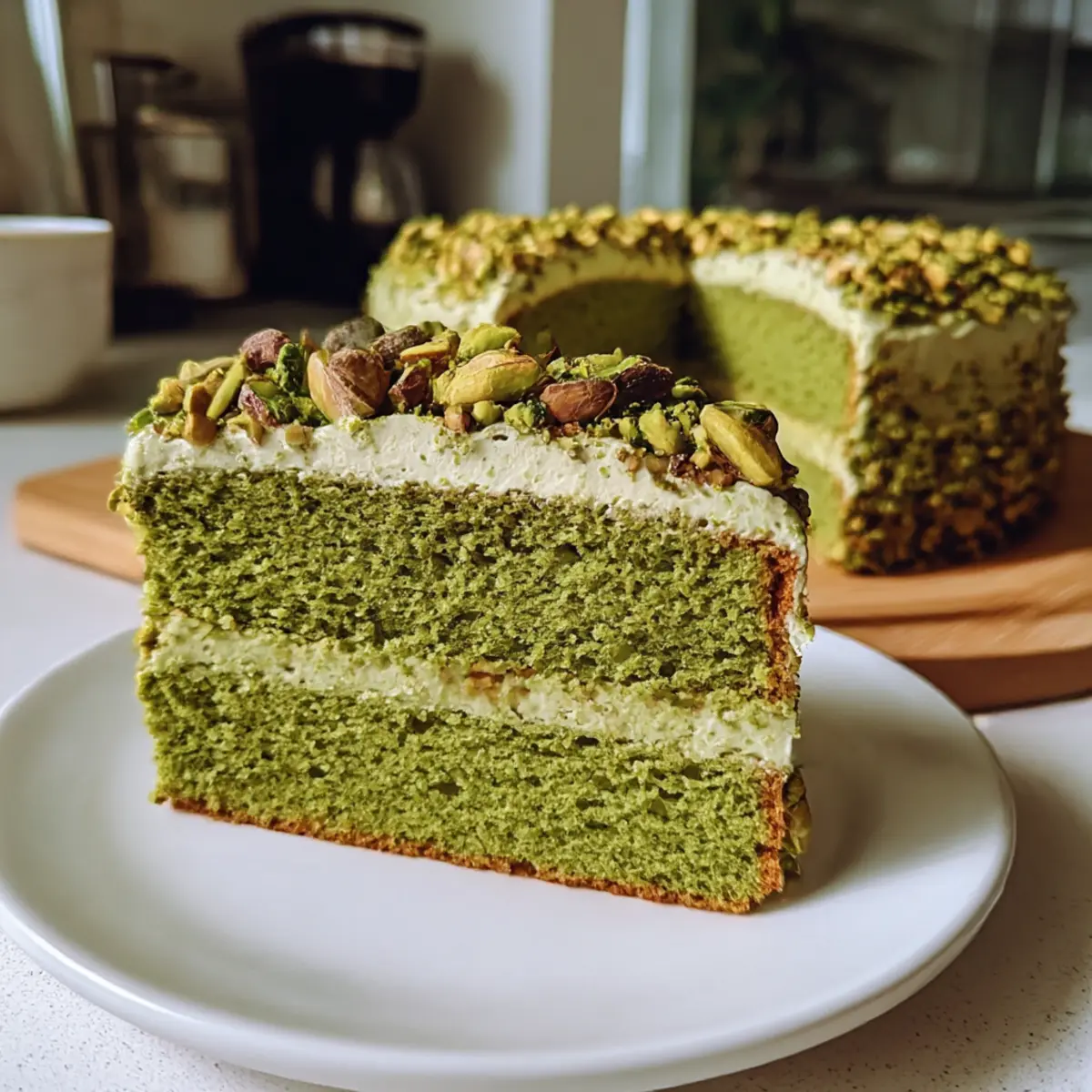 Glutenfreier Matcha-Pistazienkuchen für jeden Anlass