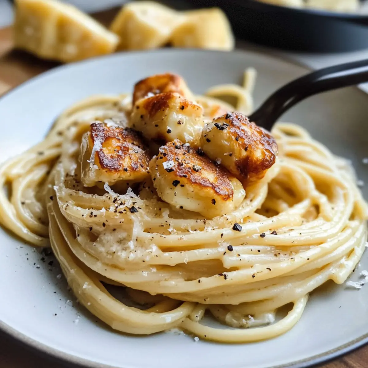 Halloumi Carbonara: Schnelle vegetarische Verführung