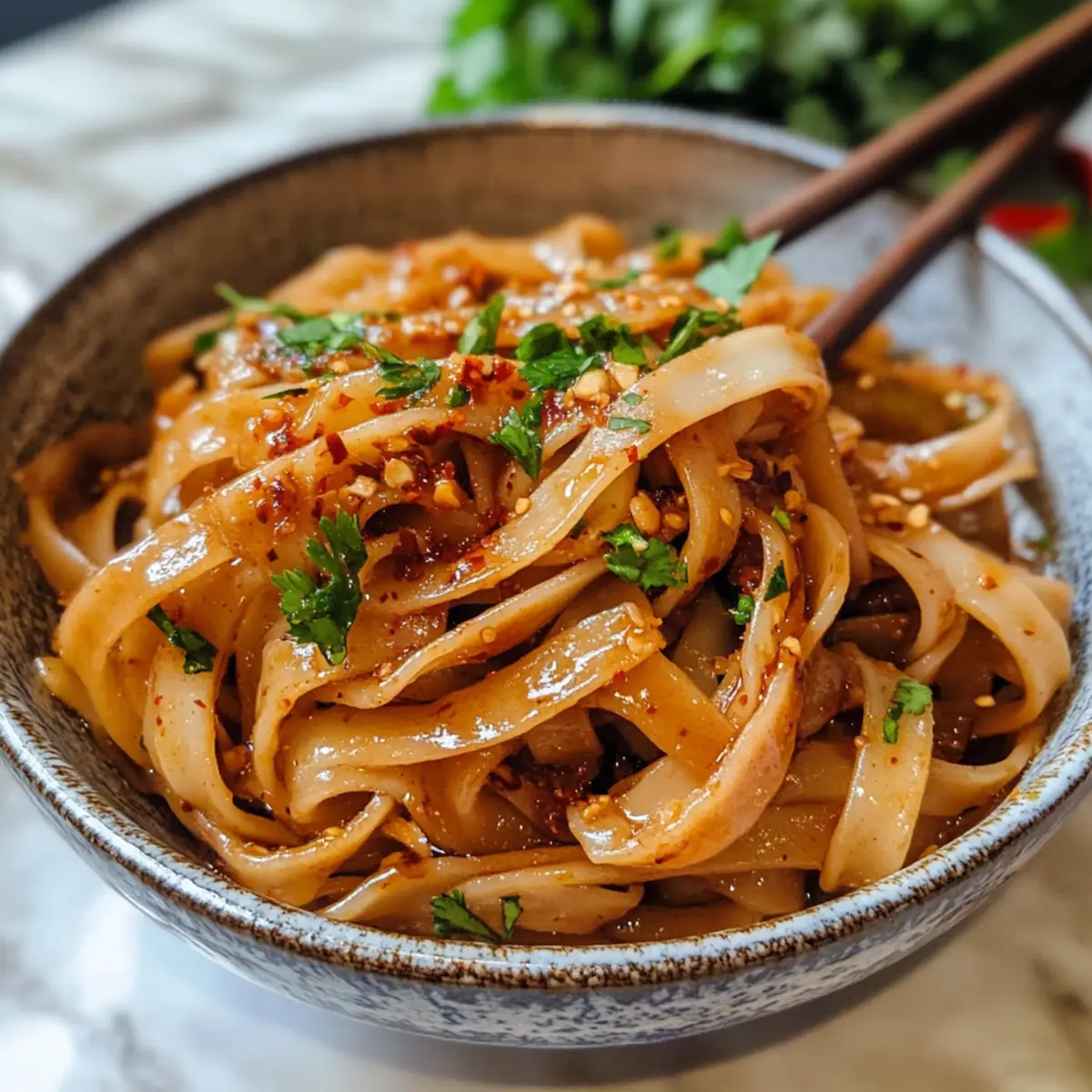 Hoisin-Chili-Öl-Nudeln in 15 Minuten zubereiten