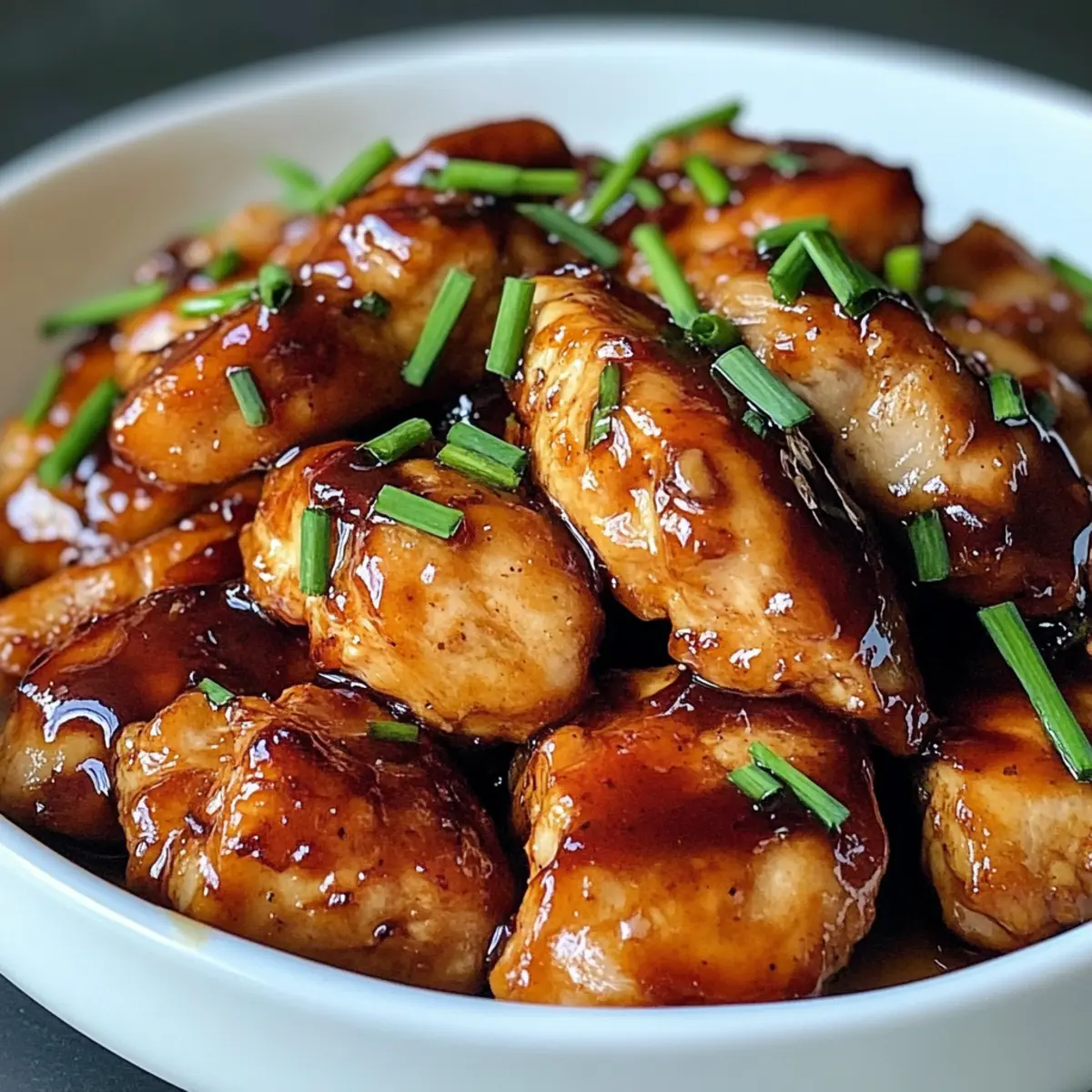 Einfache Honig BBQ Explosion Hähnchen aus der Heißluftfritteuse