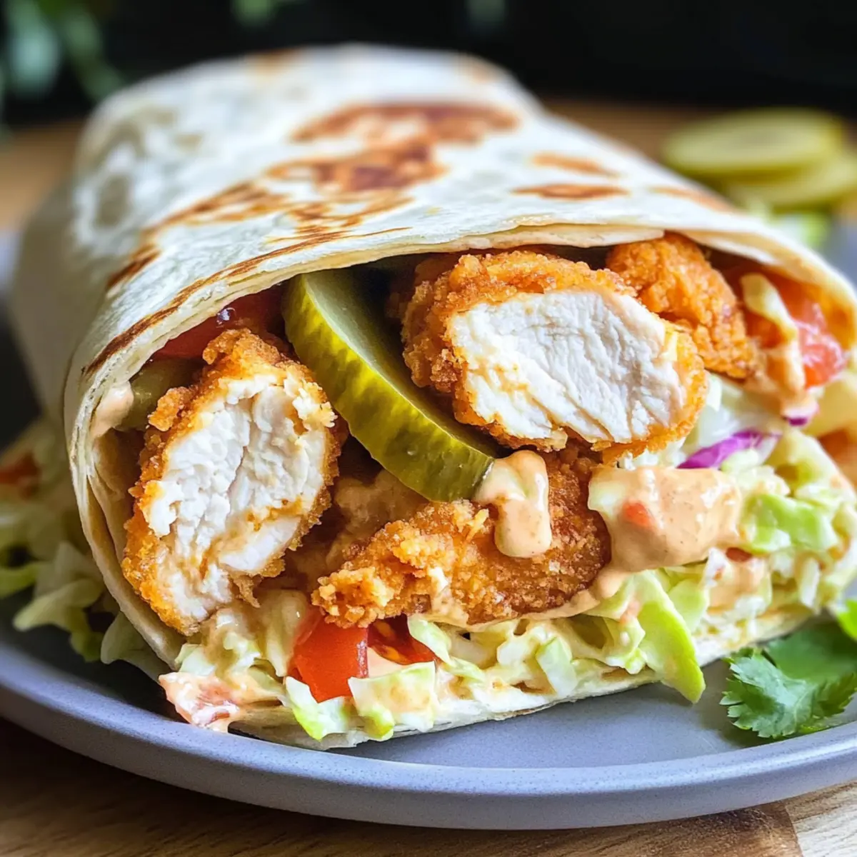Honig Senf Hühnchen Wraps – Schnell und Einfach
