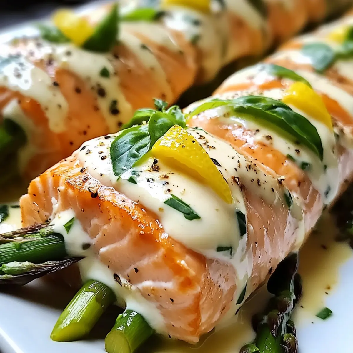 Zitronen-Basilikum-Lachs-Rollen: Frisch und Gesund