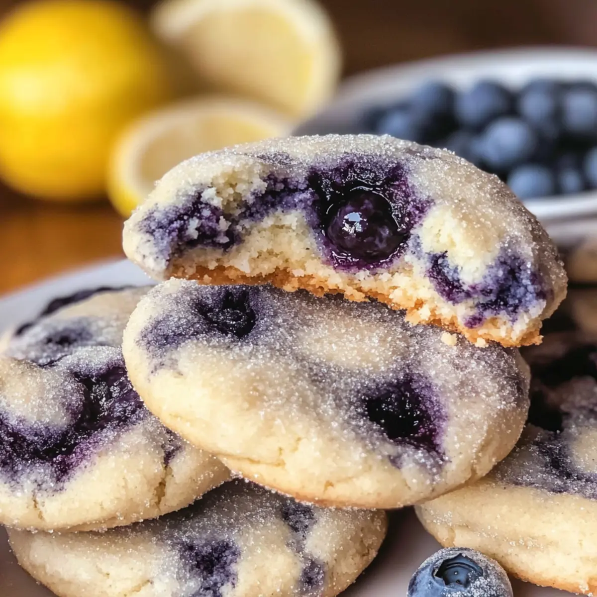 Zitronen-Blaubeer-Käsekuchen-Kekse für jeden Anlass