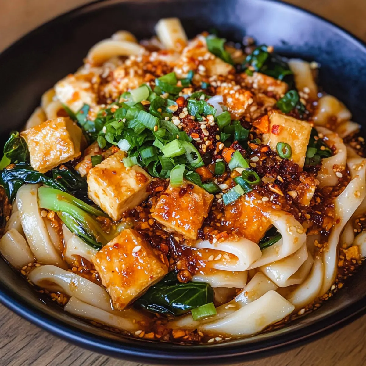 Miso Chili Nudeln für ein schnelles Abendessen