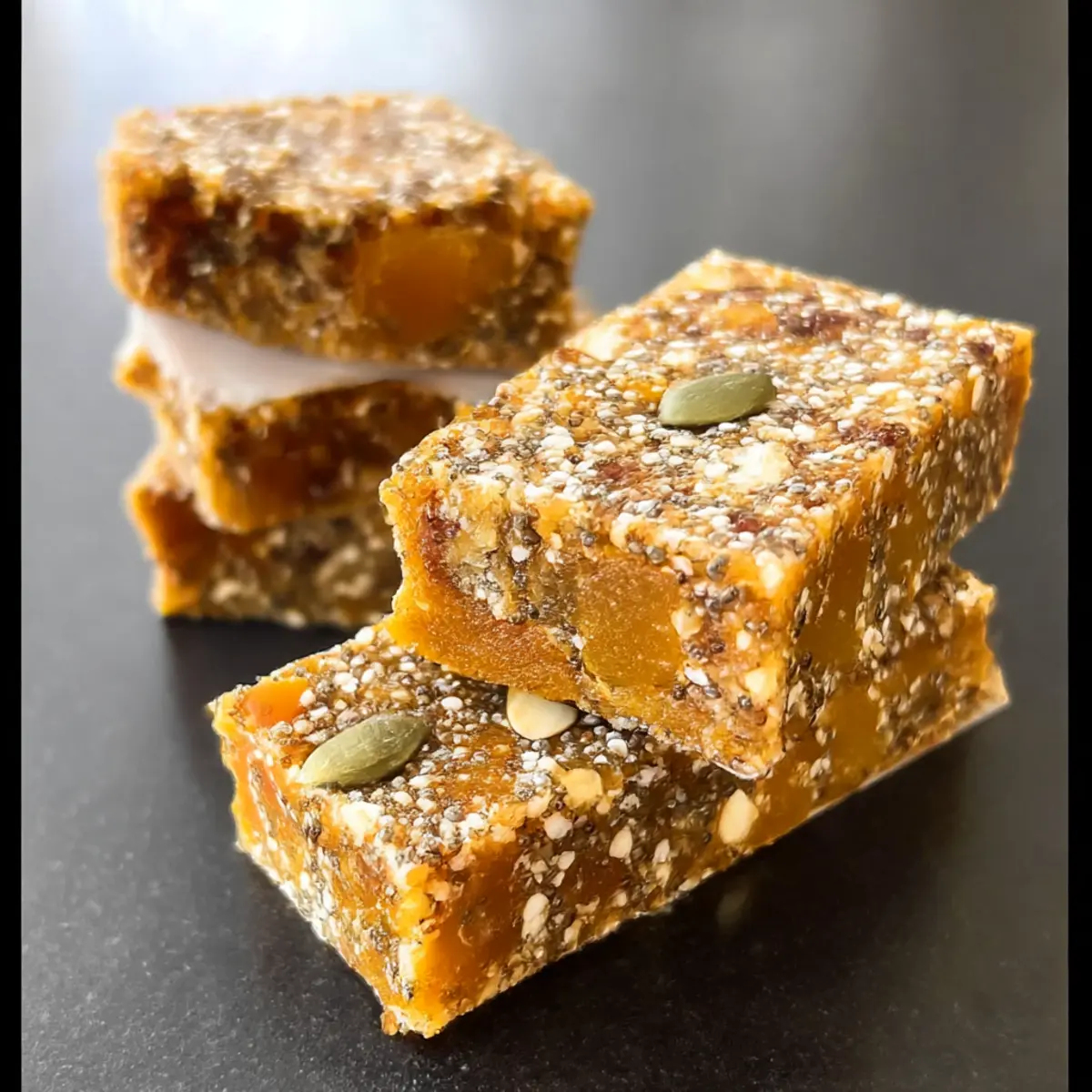 Keine-Bake-Aprikosen-Chia-Energie-Riegel für jeden Tag