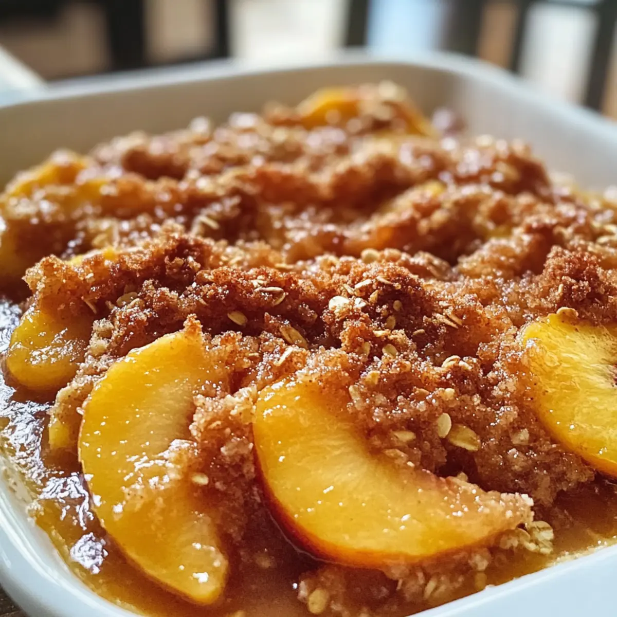 Pfirsich Crisp – Gesund und Lecker im Sommer
