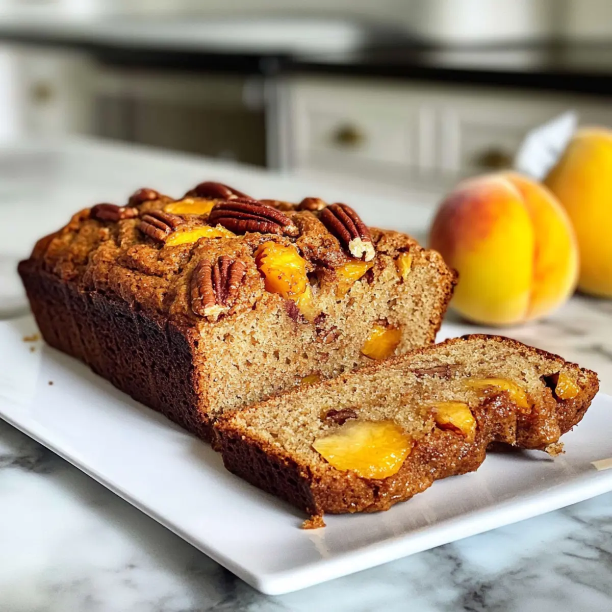 Pfirsich-Pekan-Brot für den perfekten Snack
