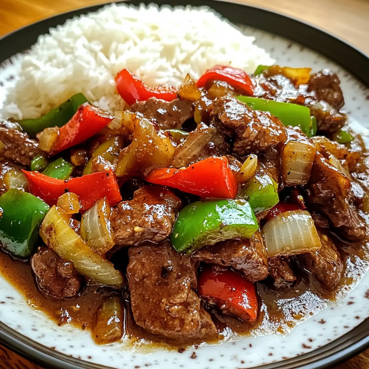 Paprika-Steak mit buntem Gemüse genießen