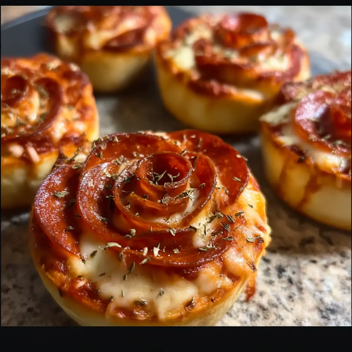 Köstliche Pizza-Rosen für jede Feierlichkeiten