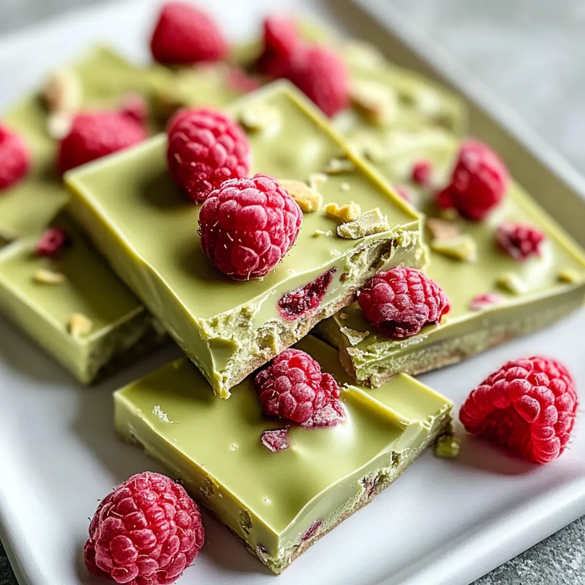 Himbeer-Matcha-Bark: Ein einfaches Dessert zum Verlieben