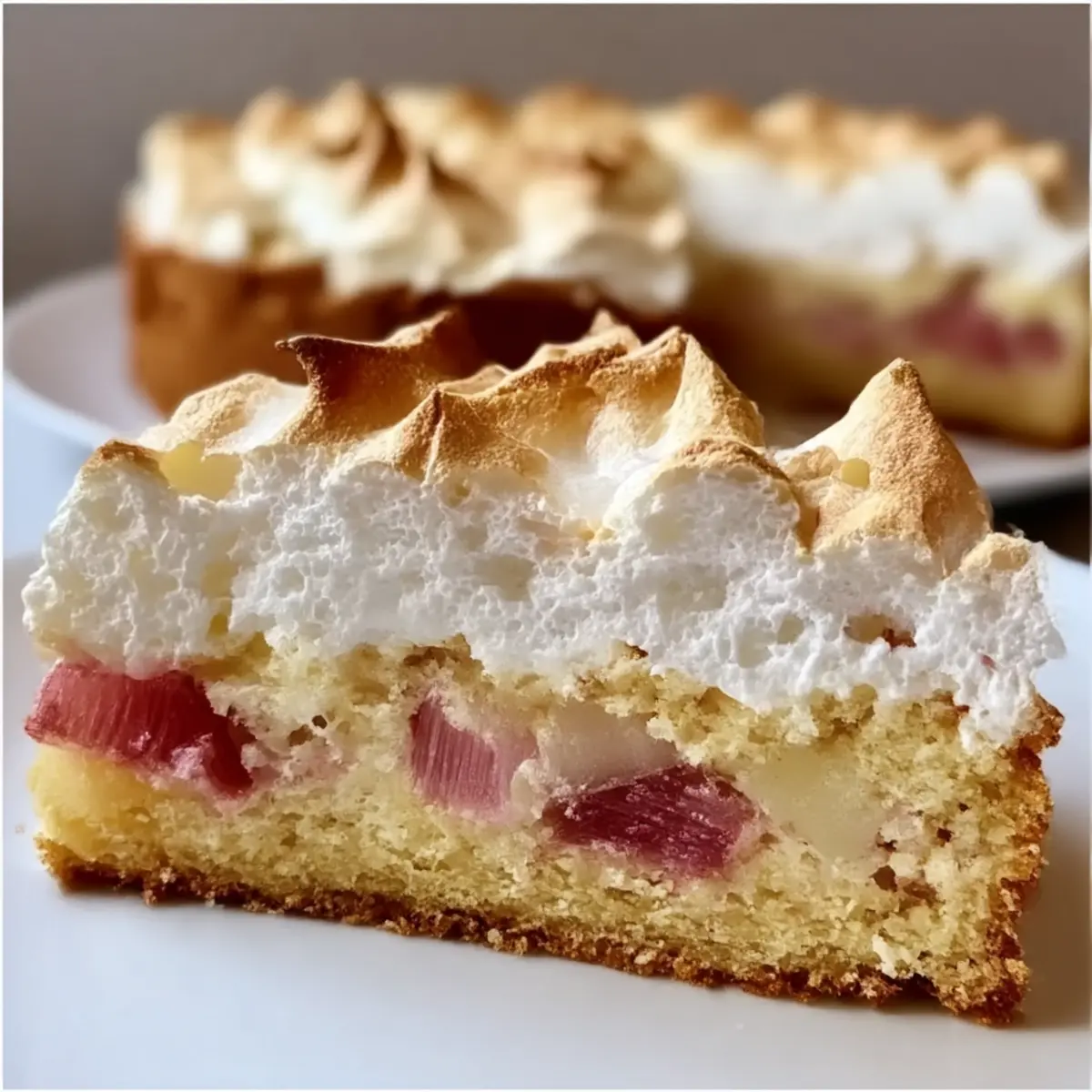 Rhabarberkuchen mit Baiser für jeden Anlass