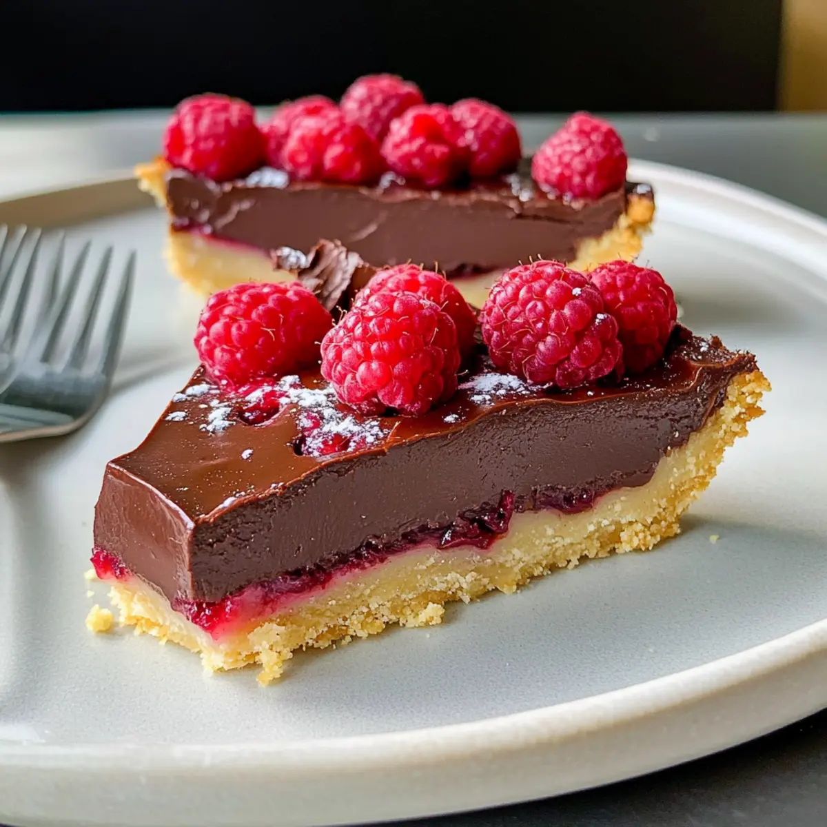 Schokotarte mit Himbeeren: Vegan und schnell gemacht