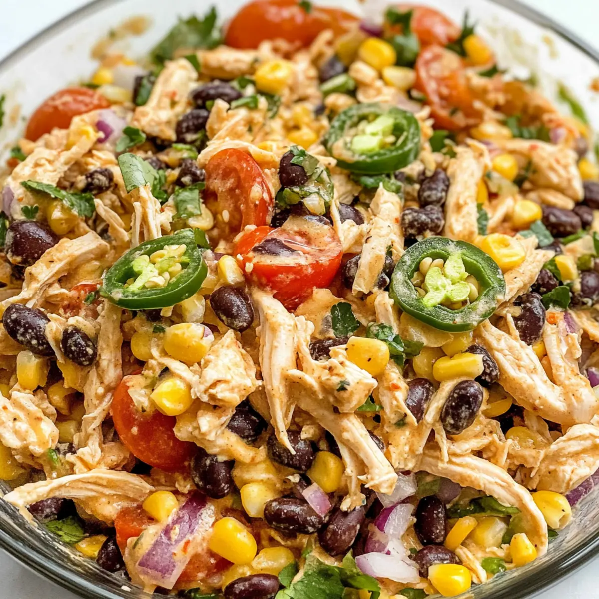 Südwestlich gewürzter Hähnchensalat für jeden Tag