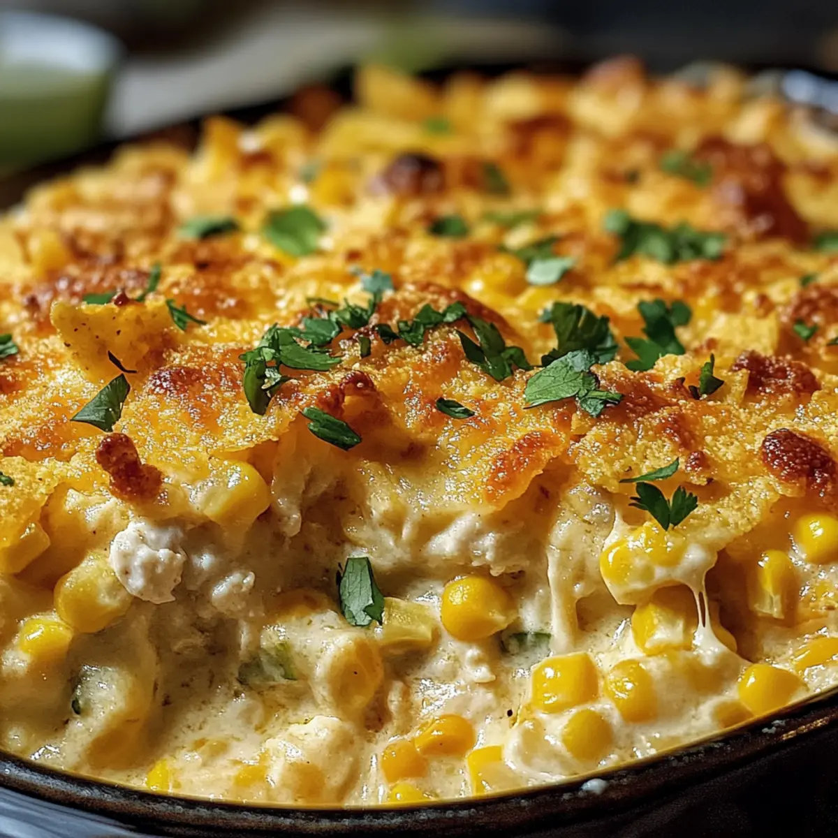 Street Corn Hähnchen Auflauf für deine Familie