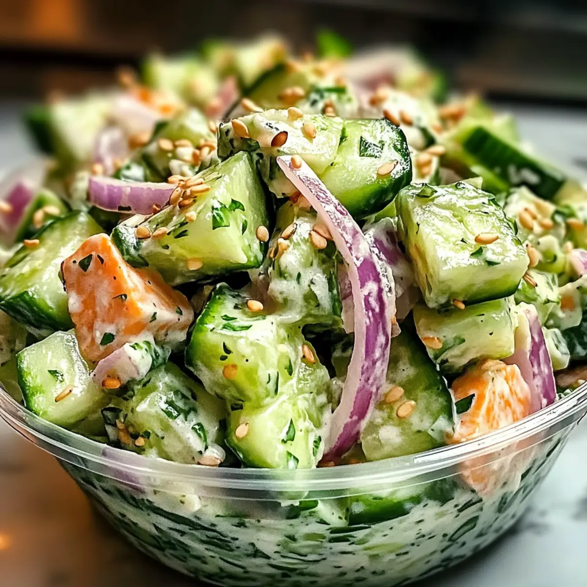 Sushi Gurkensalat – Ein erfrischendes Low-Carb Erlebnis