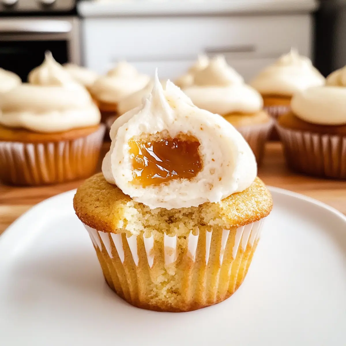 Vegane Karamellcupcakes in einem einzigen Schüssel