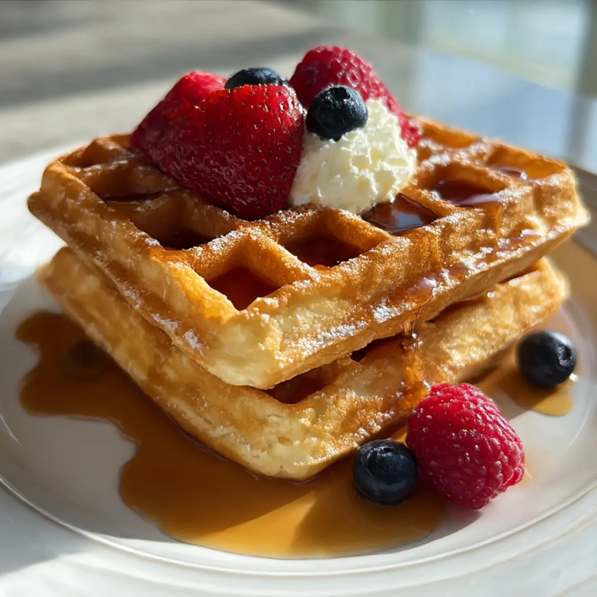 Fluffiger Waffelteig für Belgische Waffeln mit Vanille