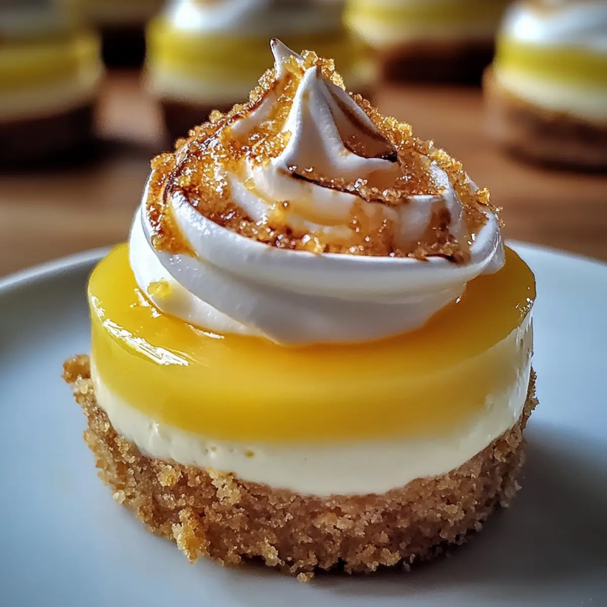 Spritzige Zitronen-Meringue-Käsekuchen für Genießer
